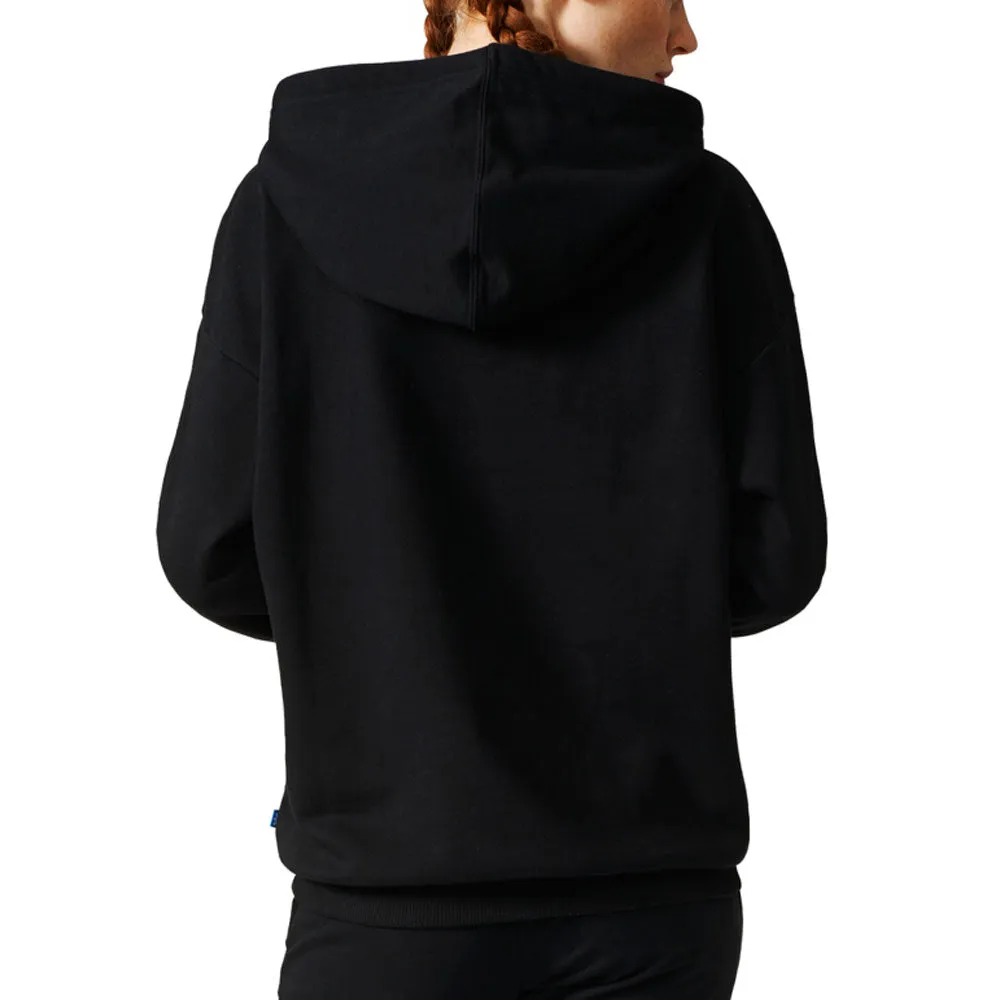 Adidas Originals Trefoil Women's Longsleeve Pullover Hoodie Black/White