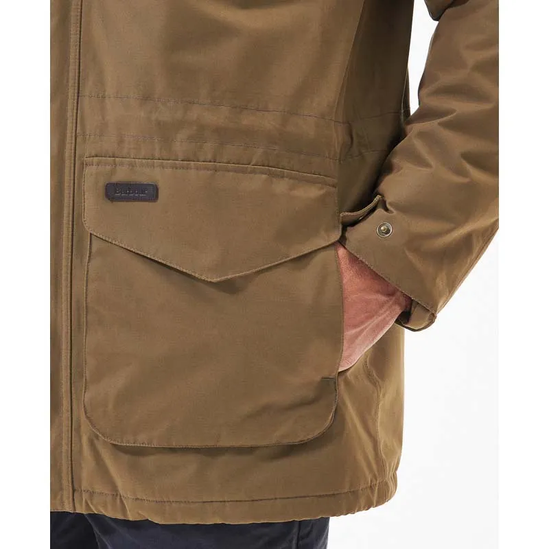 Barbour Lonnen Mens Waterproof Jacket - Clay