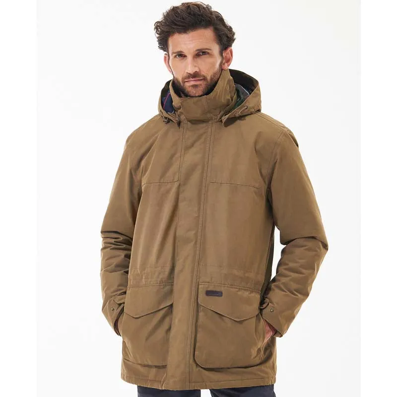 Barbour Lonnen Mens Waterproof Jacket - Clay