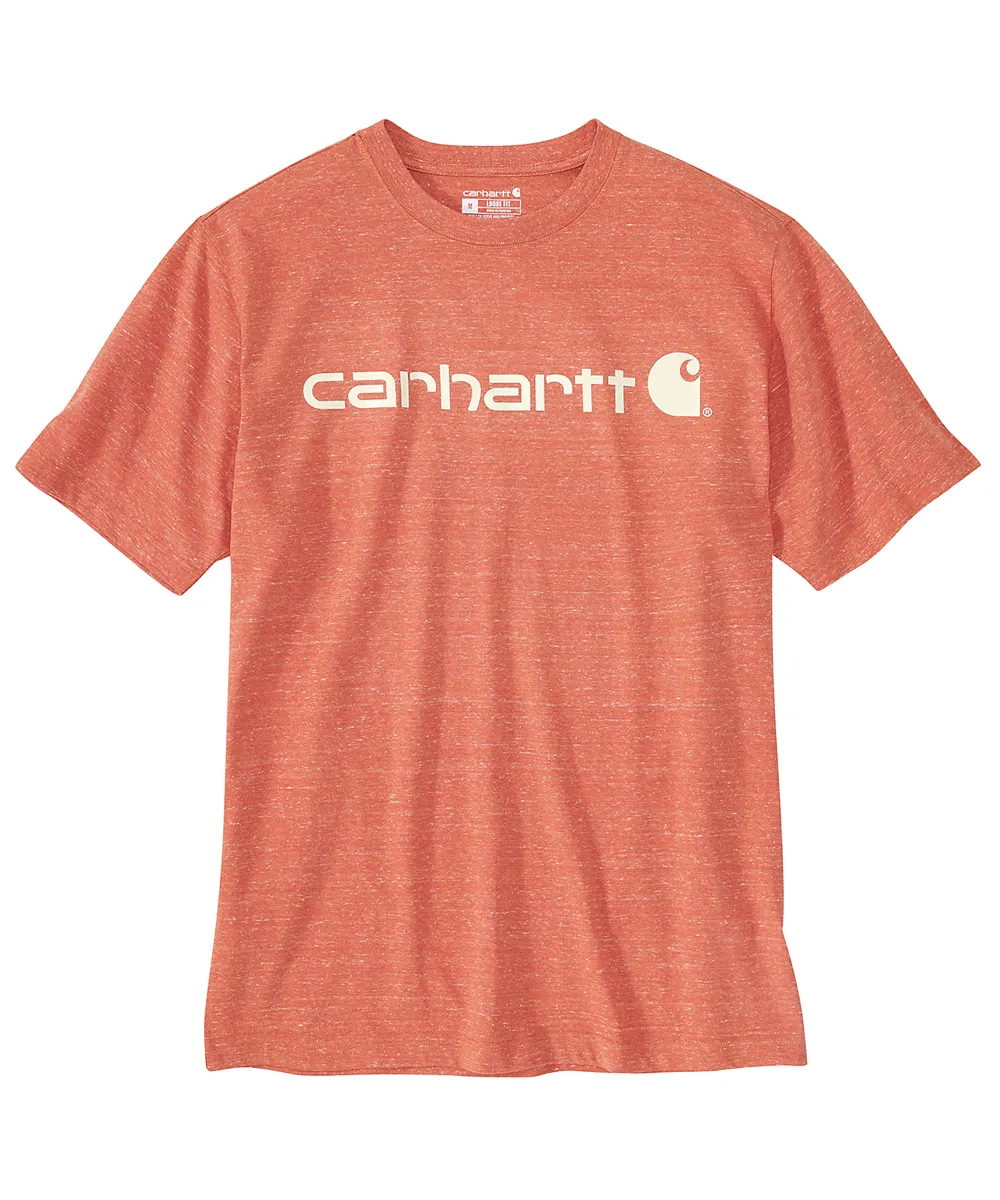 Carhartt K195 Signature Logo T-Shirt - Desert Orange Heather