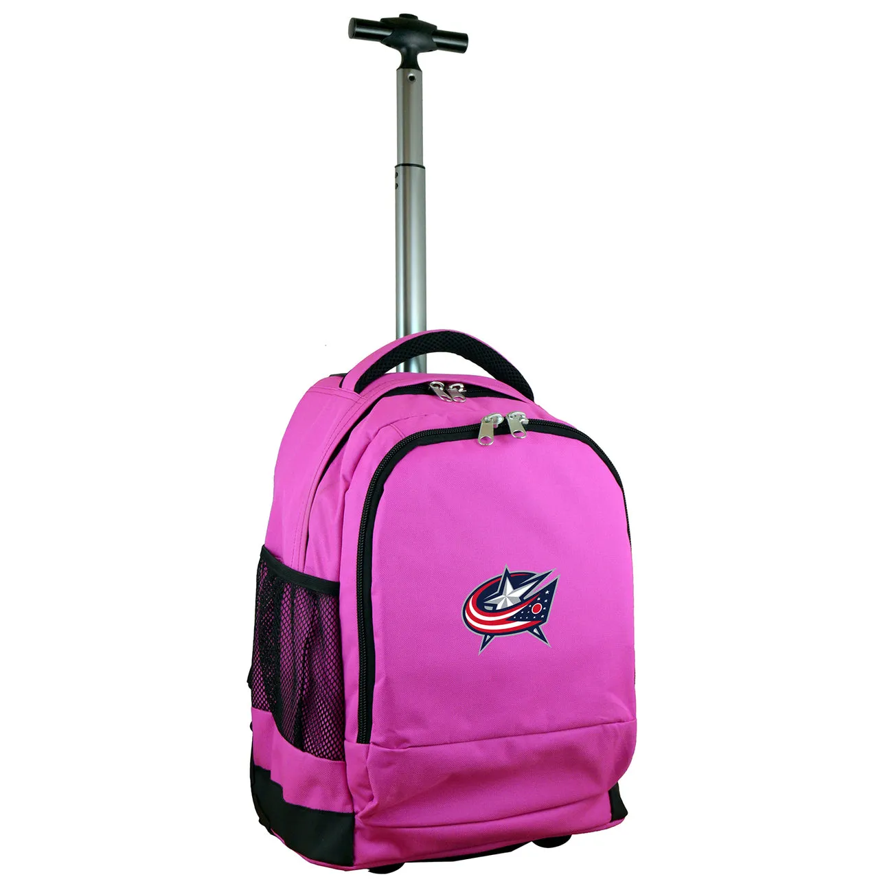 Columbus Blue Jackets Premium Wheeled Backpack in Pink