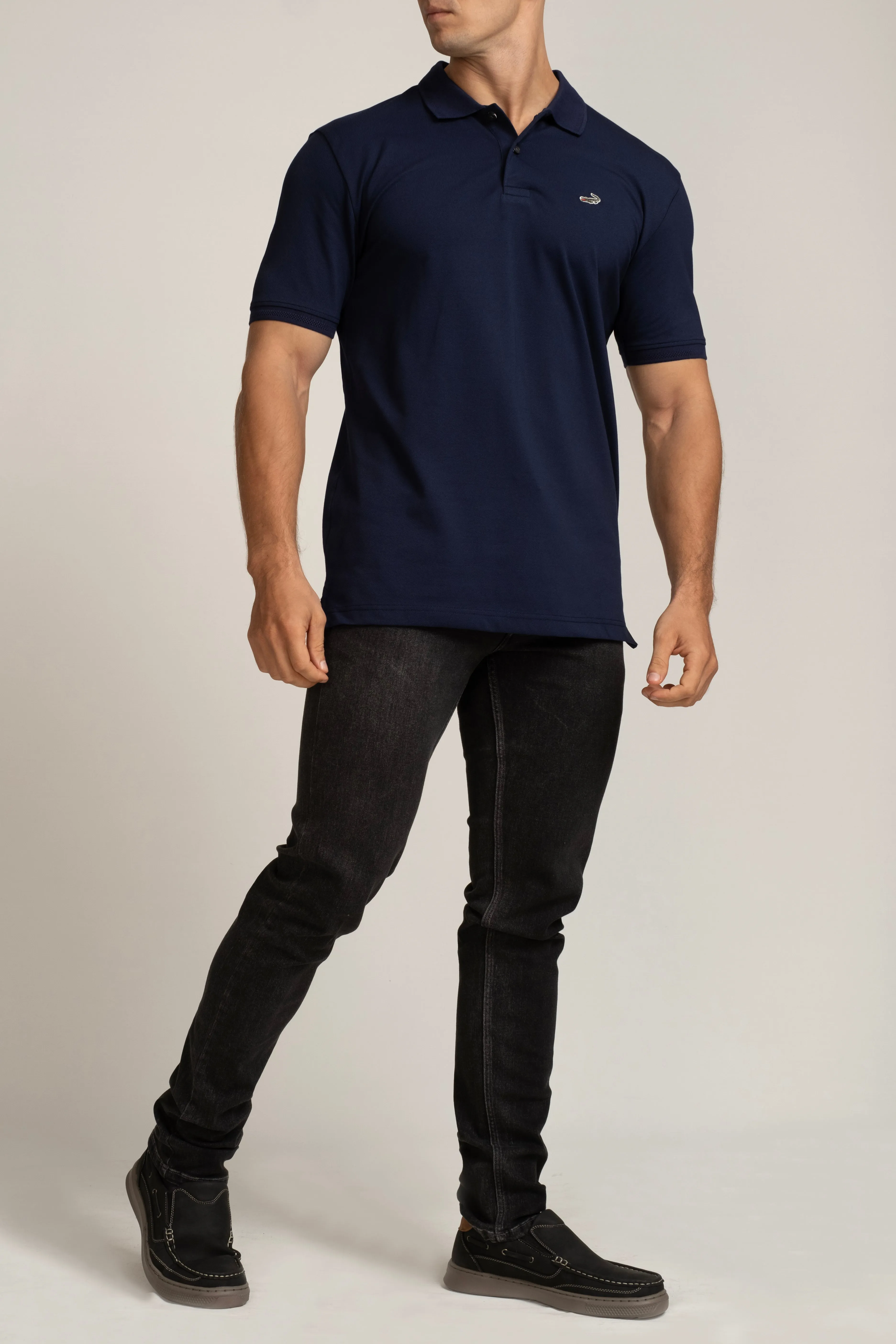 Crocodile Polo T-Shirts Navy