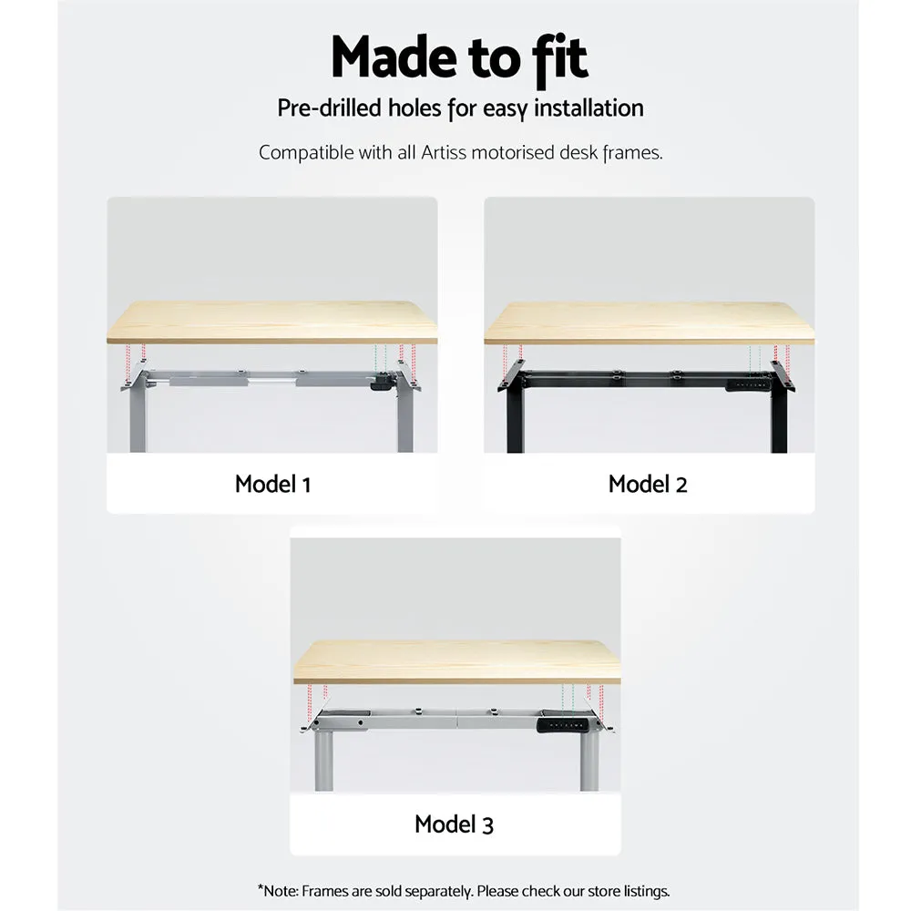 Durable 120cm White Oak Desk Top with Smooth Edges - Artiss