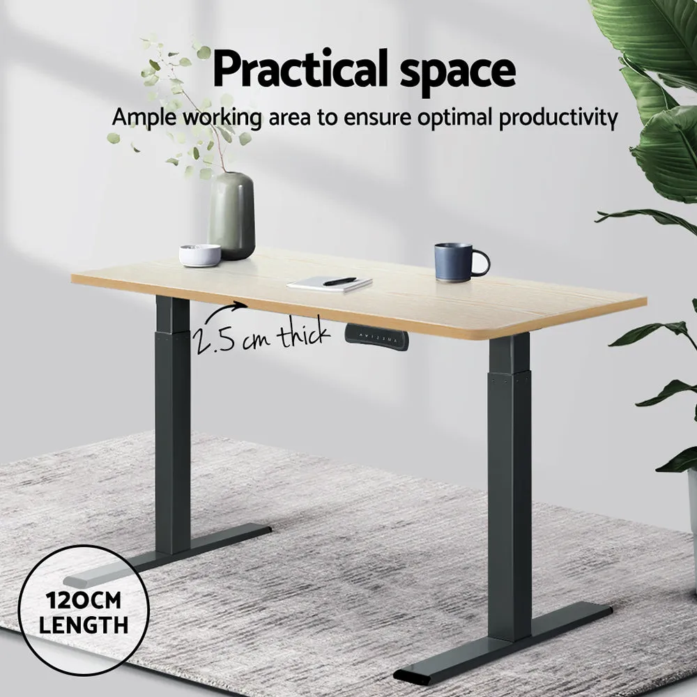 Durable 120cm White Oak Desk Top with Smooth Edges - Artiss