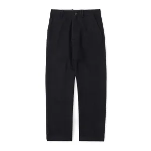 Fox P Lined Trousers Pure Wool Flannel - Midnight