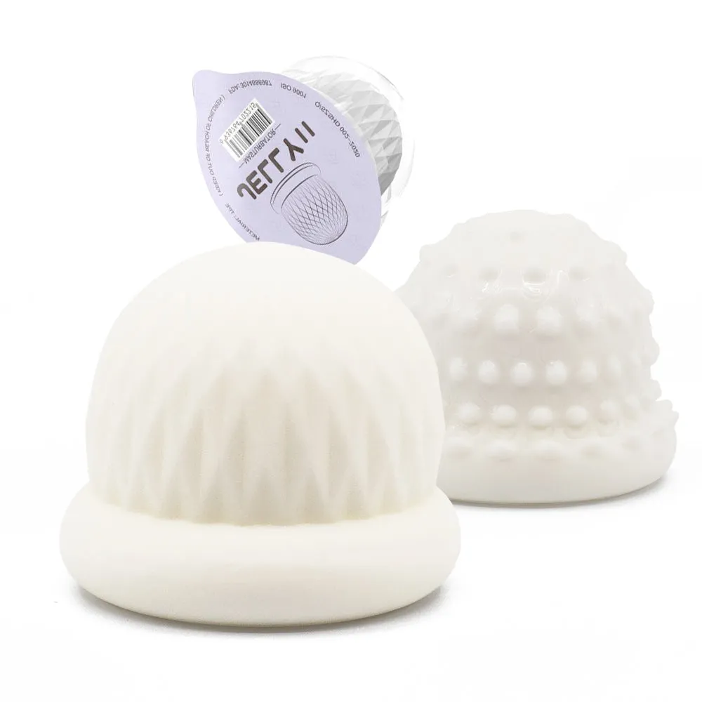 Jelly Cup Reusable Double-Sided Textured Head Stimulating Masturbator