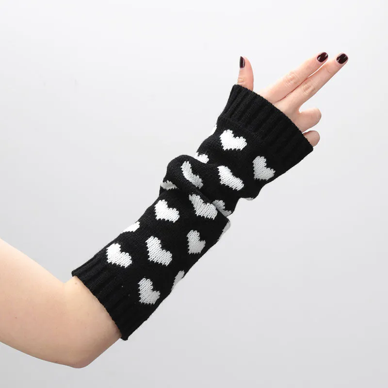 Kawaii Heart Arm Warmers