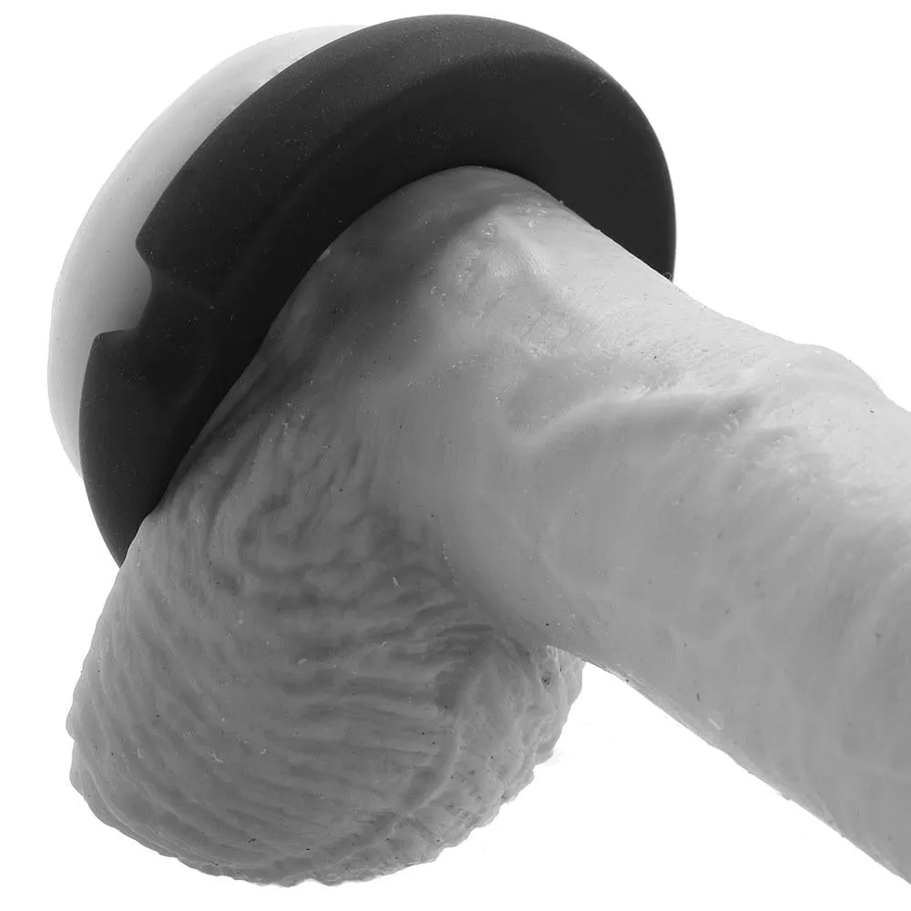 Kink Stretchable Silicone-Covered Metal Cock Ring in 50mm