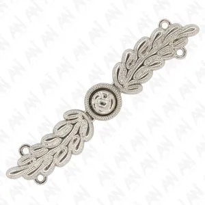 Leafy Luxury Frog Closure Metal Buttons