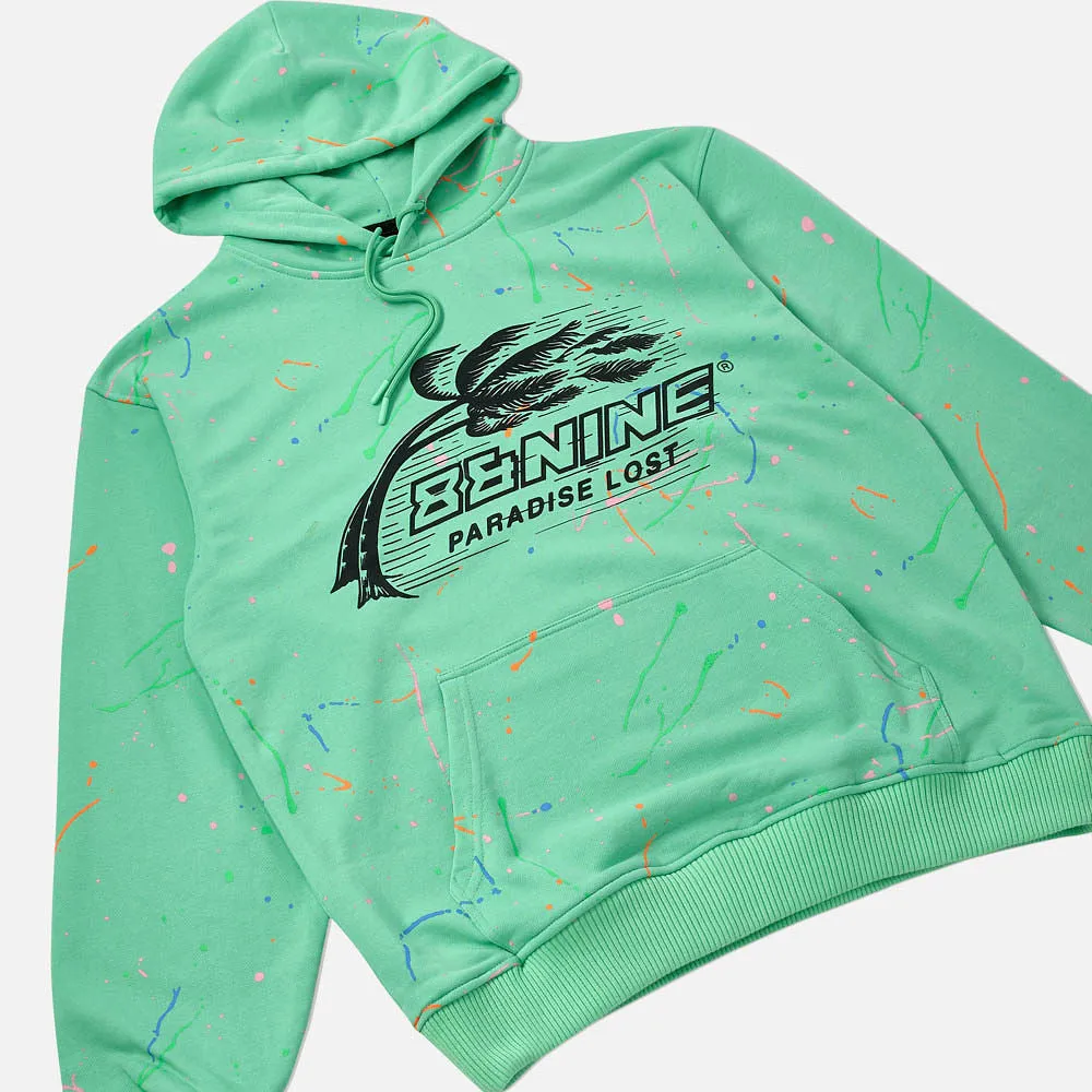 Lost Splattered Hoodie Teal