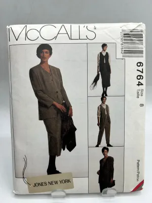 MCCALL'S Pattern, Misses' Lined Jacket, Lined Vest, Skirt & Pants (PMC6764B)