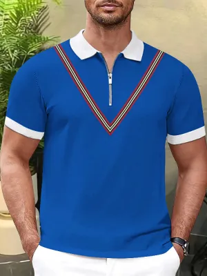 Mens Zipper Polo Shirts