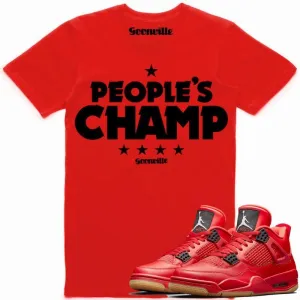 PEOPLES CHAMP Sneaker Tees Shirt - Jordan 4 Singles Day