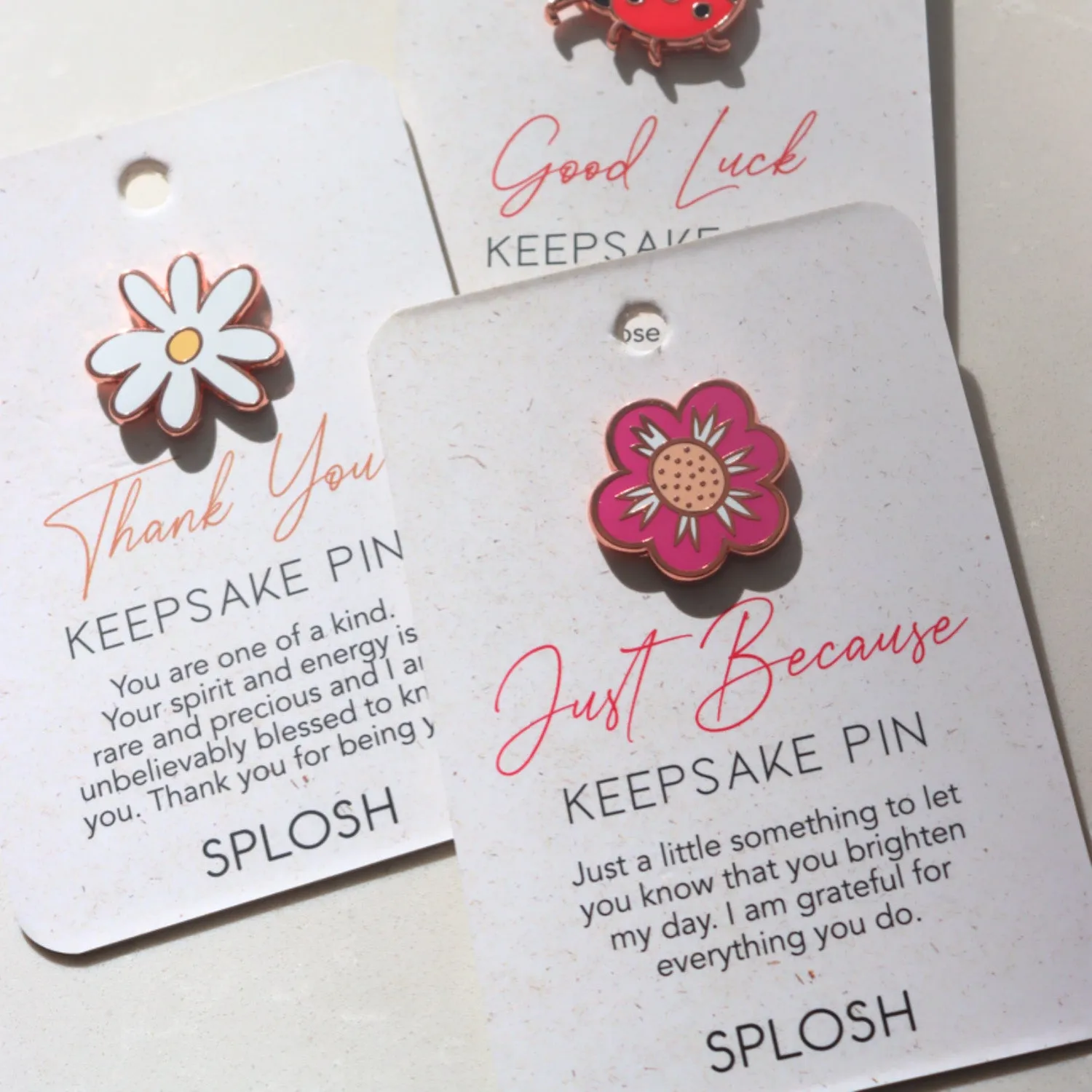 Splosh Keepsake Pin - Thank You